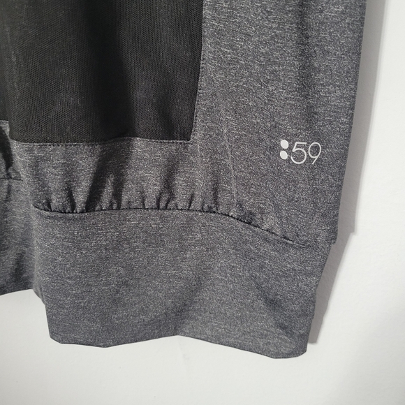 Splits59 Charcoal Gray Mesh Panel Athletic Tank Top - Picture 2 of 8